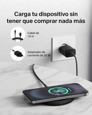 Belkin Cargador Inalámbrico 15W Base Qi