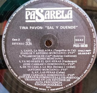 Lp Tina Pavón Sal y duende