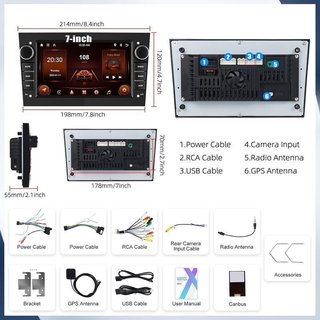 Radio Coche Opel Android pantalla 7 NUEVO