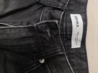 Bermuda vaquera hombre negra. Talla 38