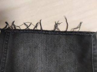 Bermuda vaquera hombre negra. Talla 38