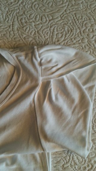 Camiseta blanca elegante talla L