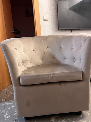 Poltrone imbottite grigie (INSIEME O SEPARATI)