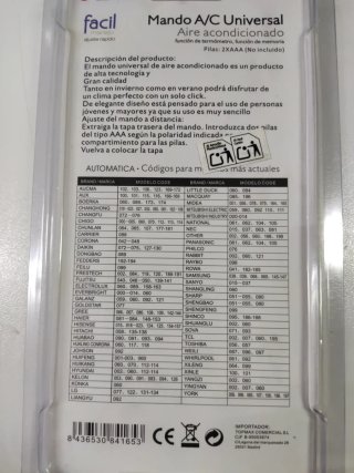 Mando A/C Universal EBOX EMA-3000