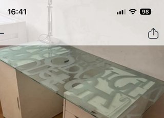 Tablero Cristal Ikea Escritorio Mesa