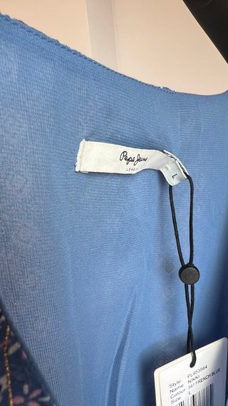 Vestido Pepe Jeans azul estampado nuevo