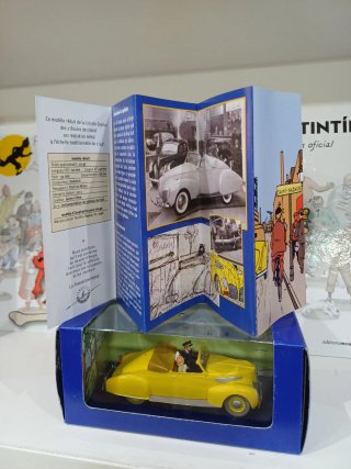 Coche Tintín Lincoln Cabriolet 1/43
