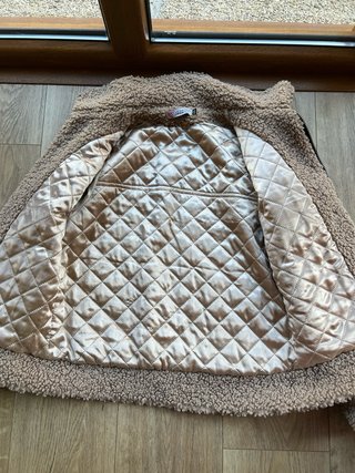 Chaqueta Teddy Beige Mujer