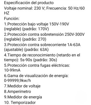 Medidor Energía Inteligente WiFi TAXNELE