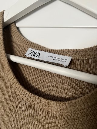 Vestido Zara punto combinado rayas