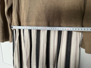 Vestido Zara punto combinado rayas