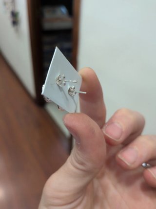 Pendientes Plata Virgen del Rocío Grandes