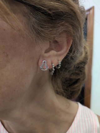 Pendientes Plata Virgen del Rocío Grandes