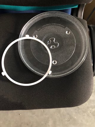 Plato Giratorio Microondas y Aro Diámetro 27 cm