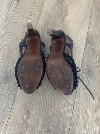 Sandalias Uterqüe Tacón Negro