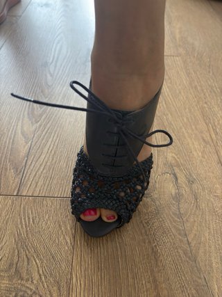 Sandalias Uterqüe Tacón Negro