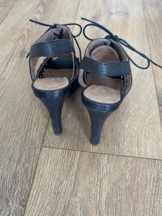 Sandalias Uterqüe Tacón Negro