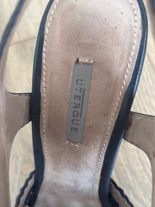 Sandalias Uterqüe Tacón Negro