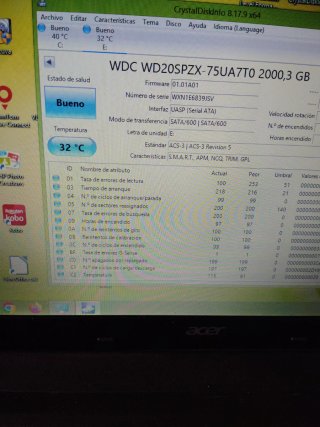 Disco Duro HDD 2TB Western Digital WD20SPZX