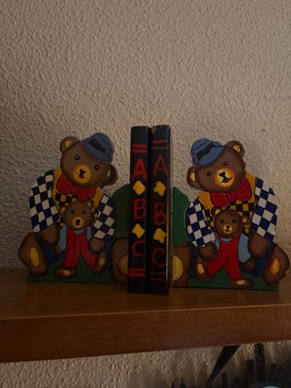 Sujetalibros infantiles de ositos