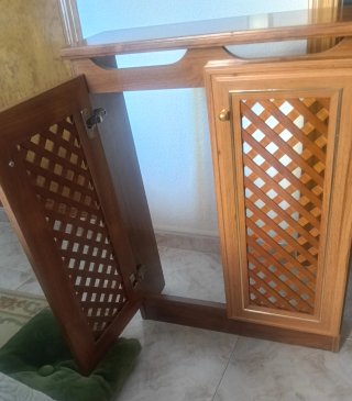 2 Muebles Cubre Radiador Madera