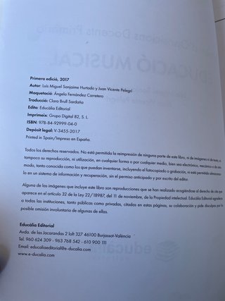 Temari Oposicions Educació Musical - Educàlia