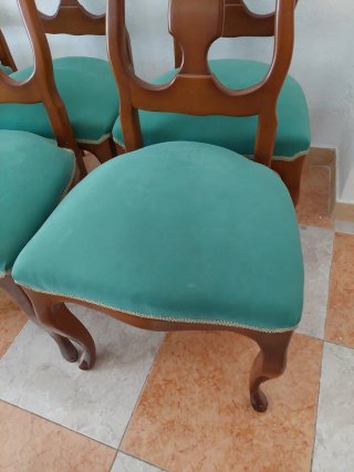Juego de 6 sillas de comedor de madera