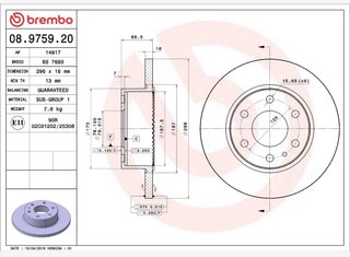Disco de freno Brembo