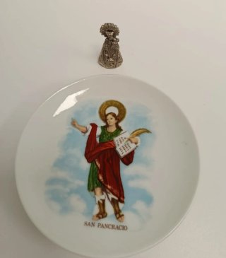 Plato San Pancracio y Virgen de Linarejos