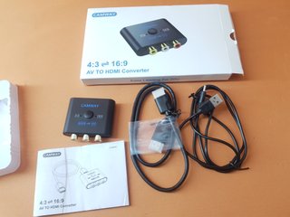 Adaptador CAMWAY RCA a HDMI 1080P Retro