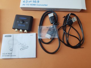 Adaptador CAMWAY RCA a HDMI 1080P Retro