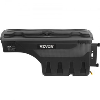Caja de Almacenamiento para Cama de Camión, Tapa Cerrable, Caja de Herramientas de ABS Impermeable para Rueda, 6.6 Gal/20 L, Compatible con Chevrolet Silverado 1500 GMC Sierra 1500 2019-2020, Lado...