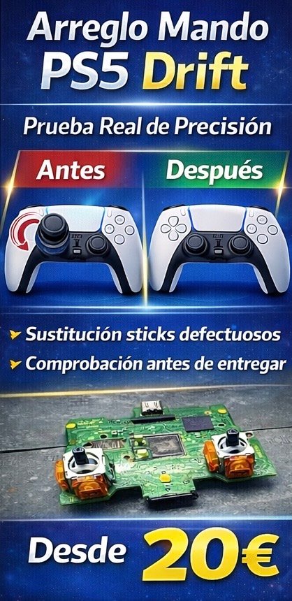 Reparación Mando PS5 Drift