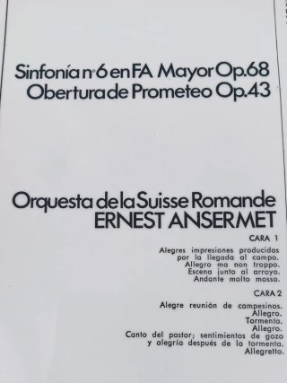 Beethoven Sinfonía 6 Pastoral / Obertur Prometeo