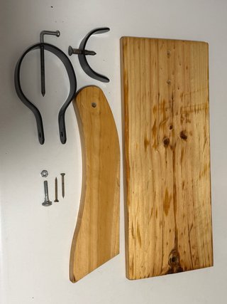 Jamonero de madera y metal