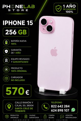 iPhone 15 256GB Rosa