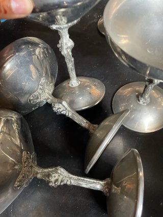 Conjunto Vintage Chapado en Plata