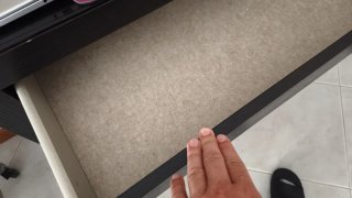 Secretária/Toucador Ikea Tampo Vidro Preto