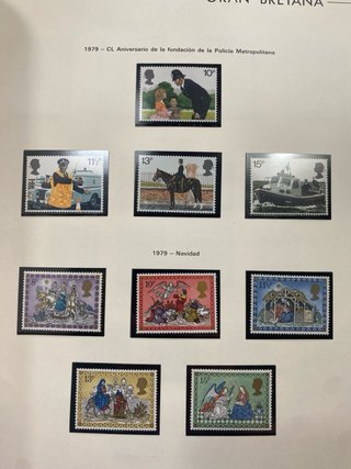 1076 Sellos Gran Bretaña 1841 a 1987