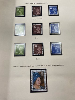 1076 Sellos Gran Bretaña 1841 a 1987