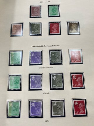 1076 Sellos Gran Bretaña 1841 a 1987