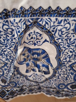 Camisa Tailandesa Estampada Elefantes