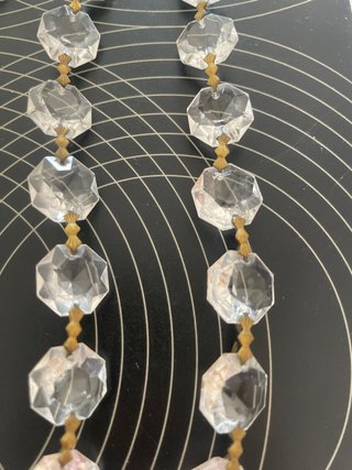 Cadenas Cristal Octogonal Lámpara Araña