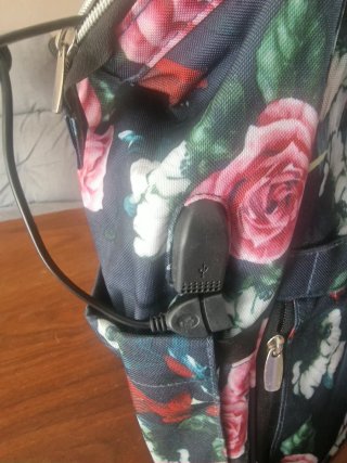 Mochila RIEU floral grande para portátil