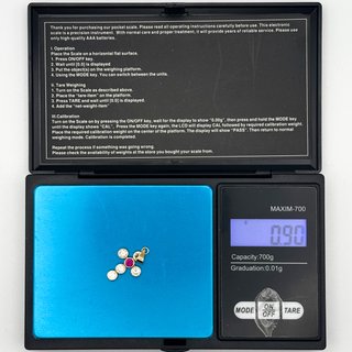 Colgante Oro 18K, Cruz, 0.9gr
