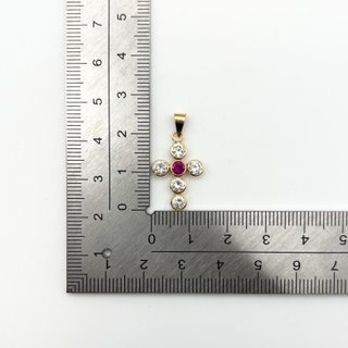 Colgante Oro 18K, Cruz, 0.9gr