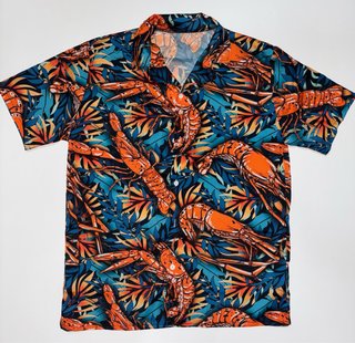 Camisa Hawaiana Estampada Langosta