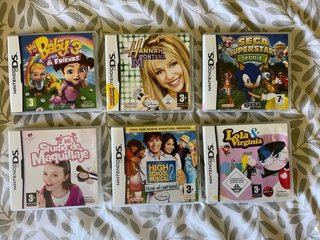 Nintendo DS Lite rosa Completa+ cargador + juegos