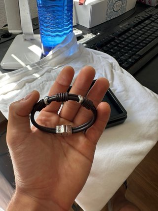 Pulsera Lotus Cuero Marrón