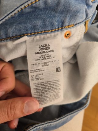 Pantalón corto vaquero azul claro Jack & Jones